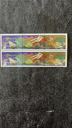 Série de Selos do Brasil - Centenário da 1a. Travessia Aerea do Atlantico Sul - Brasil 2022 - Mint - ref.680