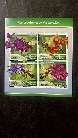 Bloco de Selos da Republica de Guinee _ les Oicidees Et le Abeilles - Mint - ref.720