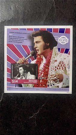 Bloco de Selos de Bequia - Grenadines of St Vincent - Elvis - Mint - ref.723