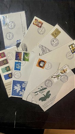 08 Envelopes Comemorativos do Brasil com Selos - ref. 730