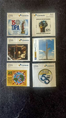 06 Selos Institucionais do Brasil - Mint - ref. 735