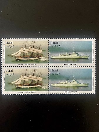Série de Selos Comemorativos do Brasil - Navio Veleiro - Navio Escola - Mint -ref.776