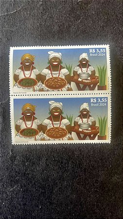Dupla de Selos do Brasil - Baianas do Acarajé - Brasil 2024 - Mint - ref.777
