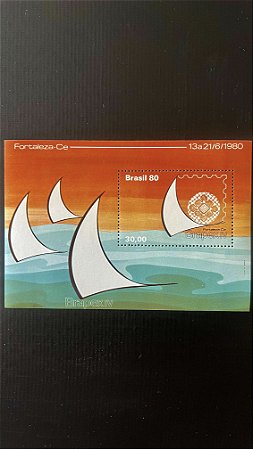 Bloco de Selos do Brasil - Brapex IV - Fortaleza-CE - Mint - ref.783