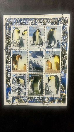 Folha de Selos da Republique du Niger - Animaux du Monde - 1998 - ref.790