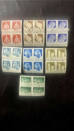 07 Quadras de Selos de Posta Romana - ref. 794