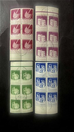 04 Sextilhas de Selos de Posta Romana - ref.798