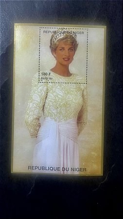 Bloco de Selos da Republique du Niger - Princesa Diana - ref.810