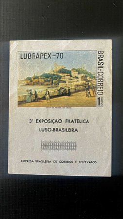 Bloco de Selos do Brasil - Lubrapex 70 - Brasil 1970 - Novo - ref.811