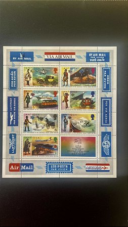 Mini Folhas de Selos de Antigua - 100th Anniversary of the Universal Postal Union - Mint - ref.833