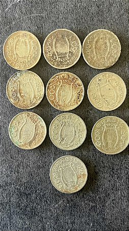 10 Moedas de Cupro Niquel do Brasil - 100 Réis - 1930- Mbc - ref.850