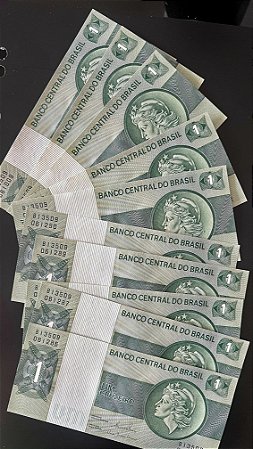 10 Cédulas do Brasil - Um Cruzeiro - FE - ref.947