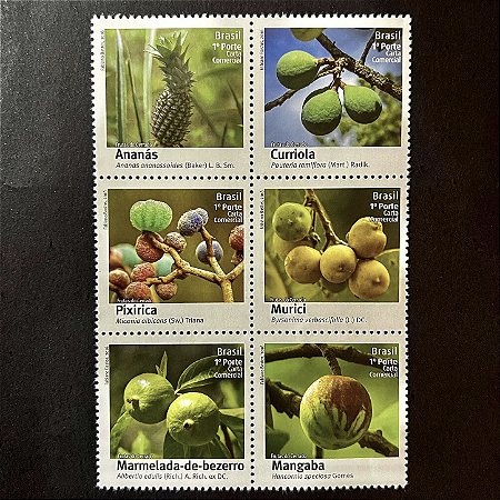 Série de Selos Comemorativos do Brasil - Frutas do Cerrado - 2016 - Mint - ref.957