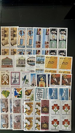 24 Quadras de Selos Comemorativos do Brasil - Mint - ref.960