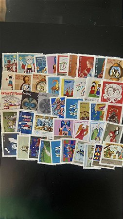42 Selos Comemorativos do Brasil - Mint - ref.964