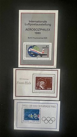 03 Blocos Estrangeiros da Alemanha - Mint - ref.977