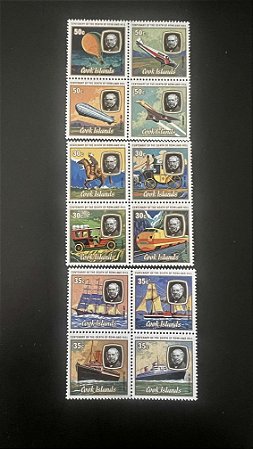 03 Quadras de Selos Estrangeiros - Cook Islands - Mint - ref.980