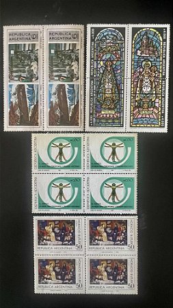 03 Quadras de Selos Estrangeiros - Argentina - Novos - ref.988