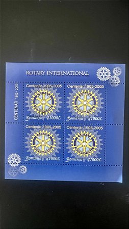 Bloco de Selo Estrangeiros - Romania - Rotary International - Mint - ref.993
