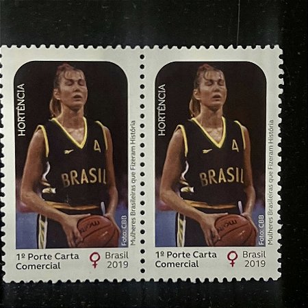 02 Selos Comemorativos do Brasil - Hortencia - Mint - 2019 - ref.1007