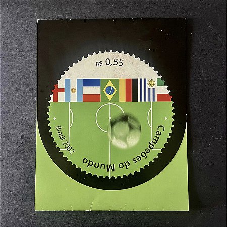 Encarte Campeões do Mundo de Futebol - Brasil 2002 - ref.1020