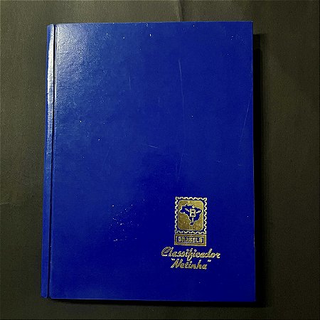 Album de Selos - Classificador 20x25cm - 12 Páginas - 340 Selos Circulados da Argentina e Uruguai - ref.1027