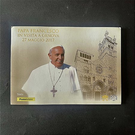 Encarte com 02 Envelopes Comemorativos - Papa Francesco in Visita a Genova - 2017 - ref.1036