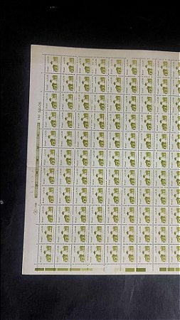 Folha Completa de 110 Selos Regulares do Brasil - CR$.20,00 - Forte Principe da Beira - Mint - ref.1074 - folha irá dobrada