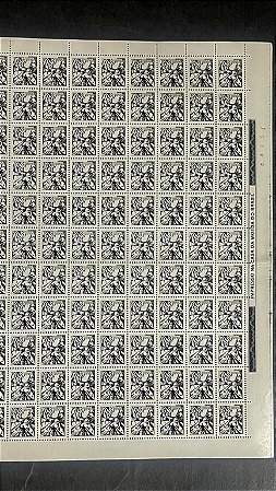 Folha Completa de 110 Selos Regulares do Brasil - CR$.1,00 - Bananeiro - Mint - ref.1078 - folha irá dobrada