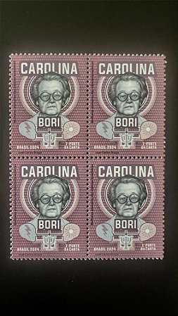 Quadra de Selos do Brasil - Mulheres Pioneiras - Carolina Bori - 2024 - Mint - ref.2012