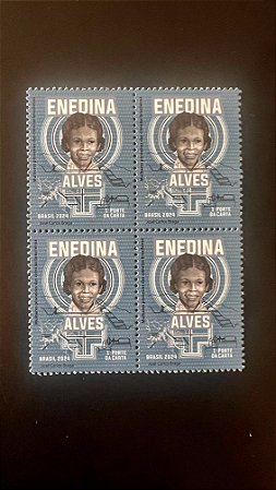 Quadra de Selos do Brasil - Mulheres Pioneiras - Enedina Alves - 2024 - Mint - ref.2014