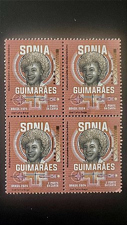 Quadra de Selos do Brasil - Mulheres Pioneiras - Sonia Guimaraes - 2024 - Mint - ref.2015