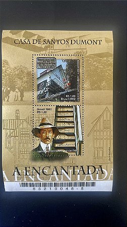 Bloco de Selos Comemorativos do Brasil - A Encantada - 2002 - Mint - ref.2018