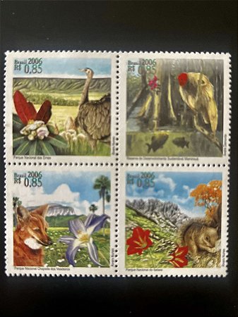 Série de Selos do Brasil - Parques e Reservas Nacionais - 2006 - Mint - ref.2028