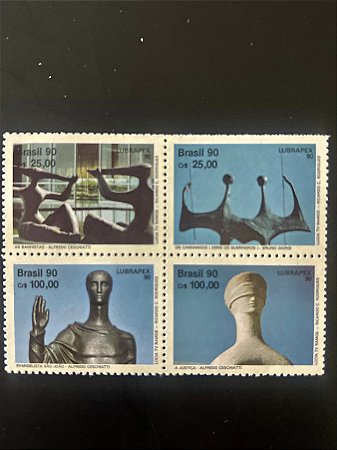 Série de Selos do Brasil - Lubrapex 90 - 1990 - Mint - ref.2029
