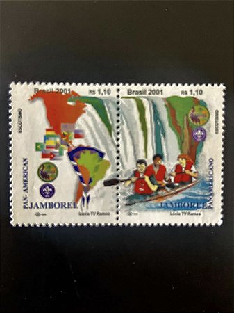 Série de Selos do Brasil - Jamboree - 2001 - Mint - ref.2031