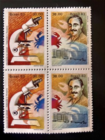 Série de Selos do Brasil - Prevenção do Cancer - 1983 - Mint - ref.2036