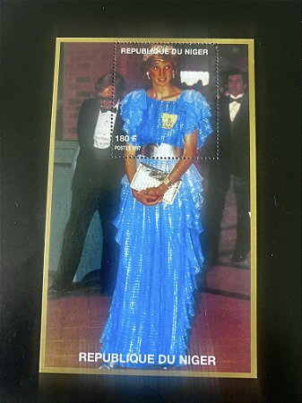 Bloco de Selos da Republique du Niger - Princesa Diana - ref.2047