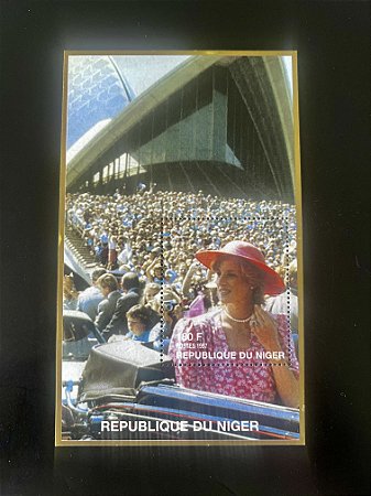 Bloco de Selos da Republique du Niger - Princesa Diana - ref.2049