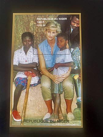 Bloco de Selos da Republique du Niger - Princesa Diana - ref.2050