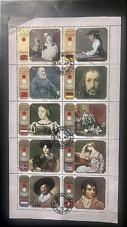 Bloco de Selos Estrangeiros - Sharjah & Dependencies - ref.2058