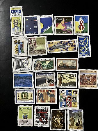 22 Selos Comemorativos do Brasil - Ano 1997 - Mint - ref.2070