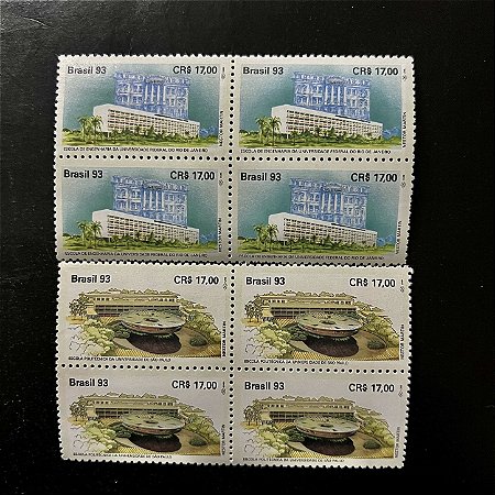 Quadras de Selos Comemorativos do Brasil -Escolas de Engenharia do Brasil - 1993 - Mint - ref.2223