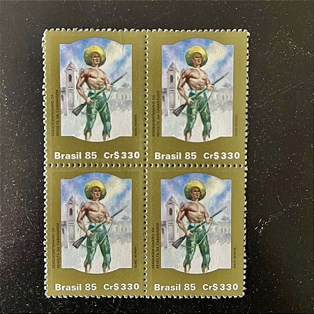 Quadra de Selos Comemorativos do Brasil - Sesquicentenario da Revolta da Cabanagem - Mint - ref.2243