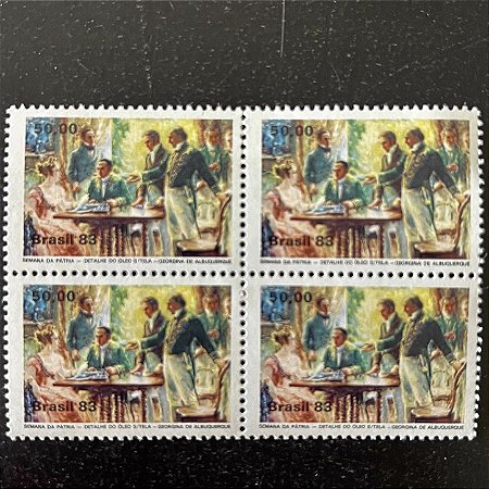 Quadra de Selos Comemorativos do Brasil - Semna da Pátria- 1983 - Mint - ref.2354
