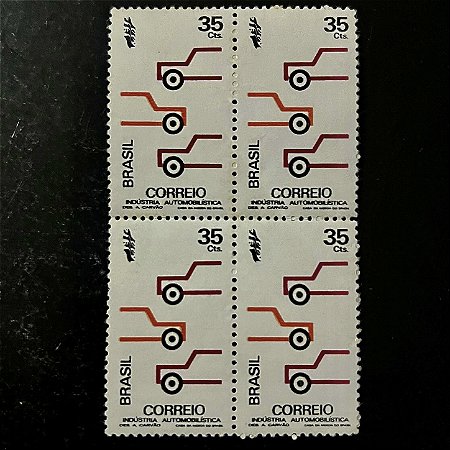 Quadra de Selos Comemorativos do Brasil - Promoção da Industria Nacional - 1972 - Novo - ref.2370
