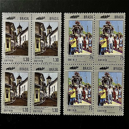 02 Quadras de Selos Comemorativos do Brasil -Promoção do Turismo Nacional - 1972 - Novo - ref.2372