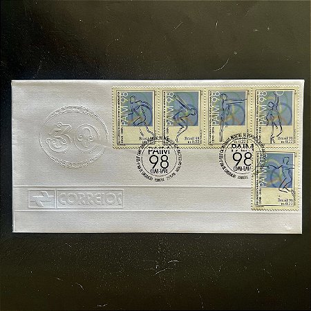 Envelope Comemorativo com Carimbo e Selo - XLII Campeonato Mundial de Pentatlo - 1998 - EPD049 - ref.2686