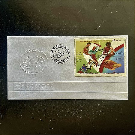 Envelope Comemorativo com Carimbo e Selo - Promoção do Trabalho Voluntário - 1998 - EPD036 - ref.2689