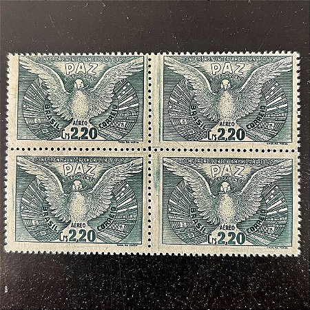 Quadra de Selos Comemorativos do Brasil - Conferencia Interamericana para Manutenção da Paz e Segurança - 1947 - Novos - ref.2801